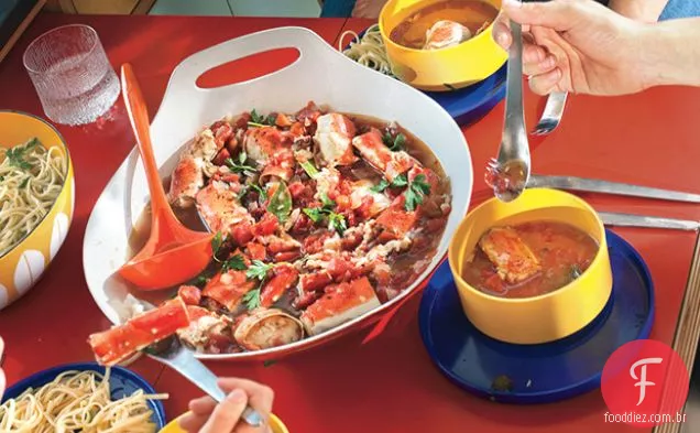 Caranguejo Assado Ao Estilo Cioppino