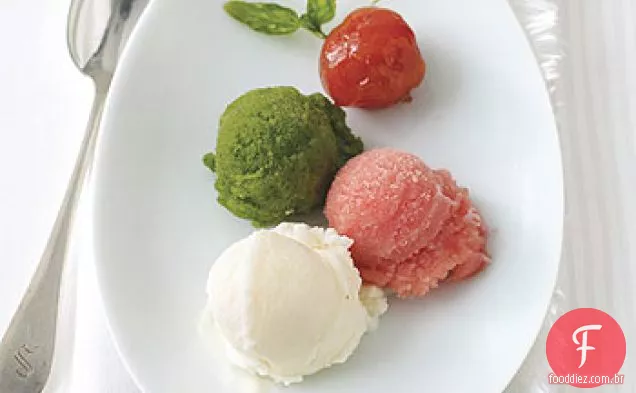 Tomate, manjericão e ricota Gelati