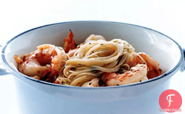 Camarão Scampi Pasta