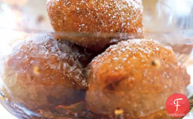 Bolinhos temperados com xarope de bordo-baunilha