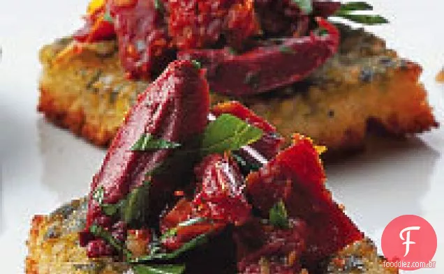 Quadrados De Tomate Azeitona