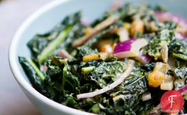 Salada Picante Da Couve Do Gengibre Do Amendoim