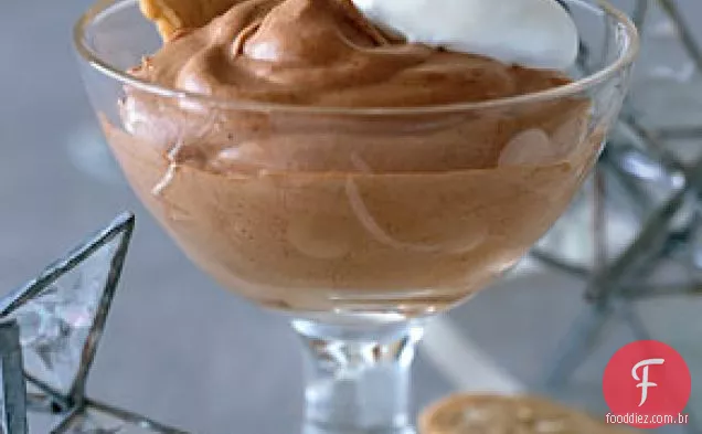 Mousse de Chocolate mexicana com Rum queimado