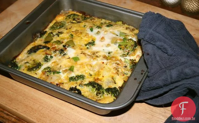 Quiche Crustless Com Verdes