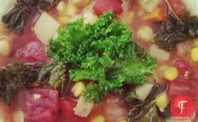 Sopa De Couve Vegetariana