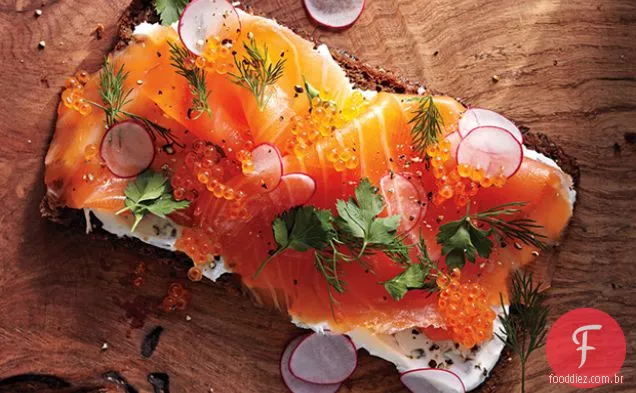 Salmão Fumado Smørrebrød