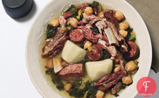 Guisado Galego de porco e vegetais