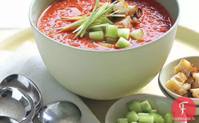 Tomate Grelhado-Pimentão Gaspacho