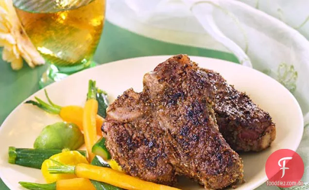 Adobo Crusted Lamb Loin Chop