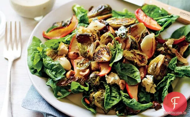 Broto de Bruxelas assado e salada de maçã