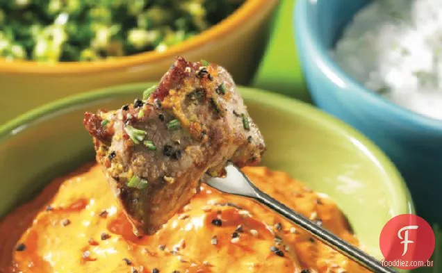 Dijon Rosemary Lamb Fondue