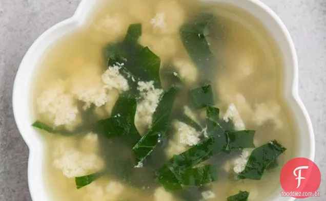 Sopa Italiana Da Gota Do Ovo, Stracciatella