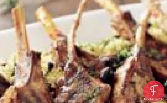 Costeletas De Cordeiro Grelhadas Com Harissa