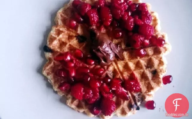 Waffles Romã-Nutella