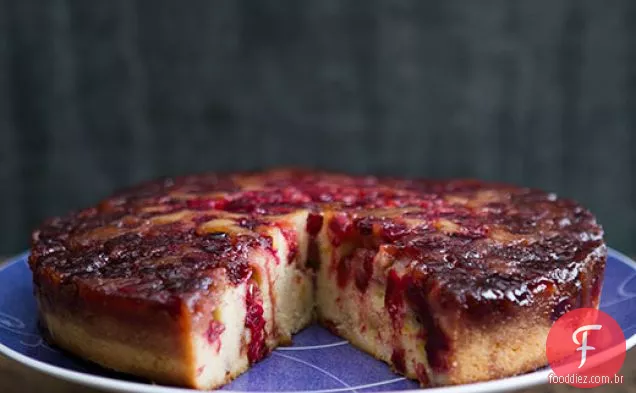 Cranberry De Cabeça Para Baixo Bolo