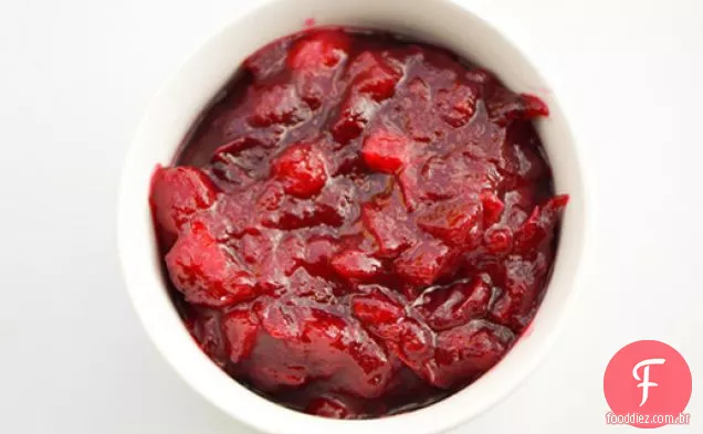 Molho De Cranberry De Maçã E Laranja