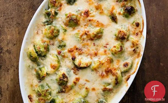 Couves De Bruxelas Gratinado