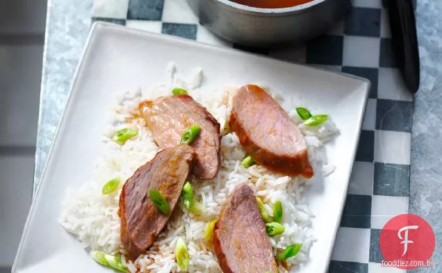 Lombo De Porco Vitrificado Em Receita De Molho De Ameixa Chinesa