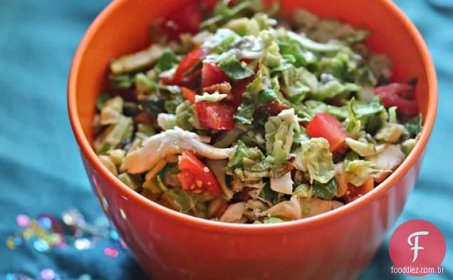 Couve De Bruxelas Inspirada Em Salada Cobb Com Vinagrete De Limão