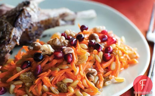 Salada Kamut com cenoura e romã