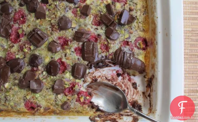 Chocolate Framboesa Pistache Clafoutis