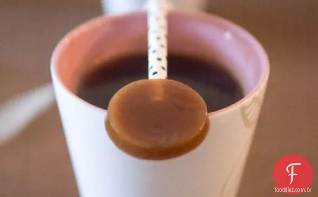 Pirulitos Do Caramelo Da Especiaria Da Abóbora