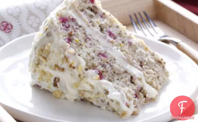 Bolo De Camada De Cranberry