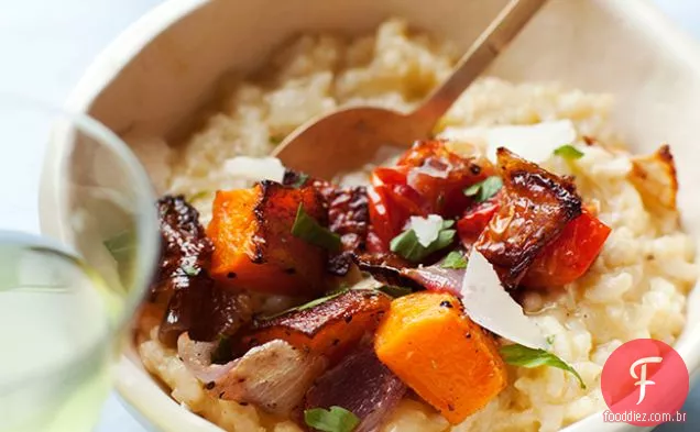 Risoto assado com legumes assados