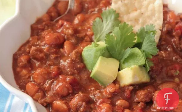 Slow Cooker Beef and chouriço Chili