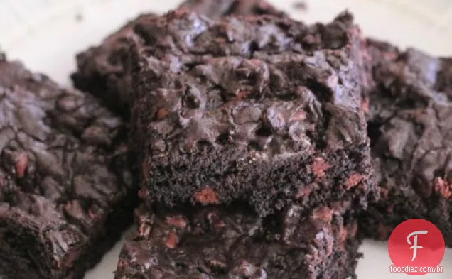 Peppermint Oreo Chocolate Chip Brownies