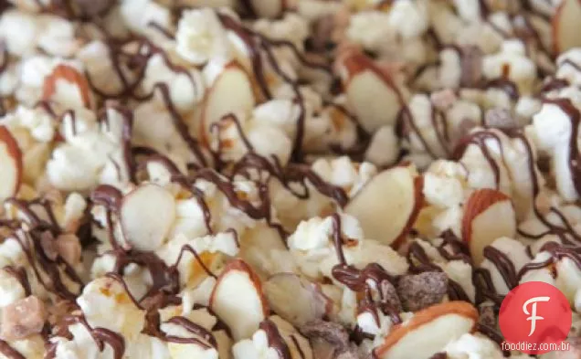 Almond Toffee Double Chocolate Popcorn