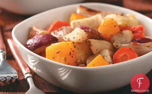 Alho Assado Legumes De Inverno