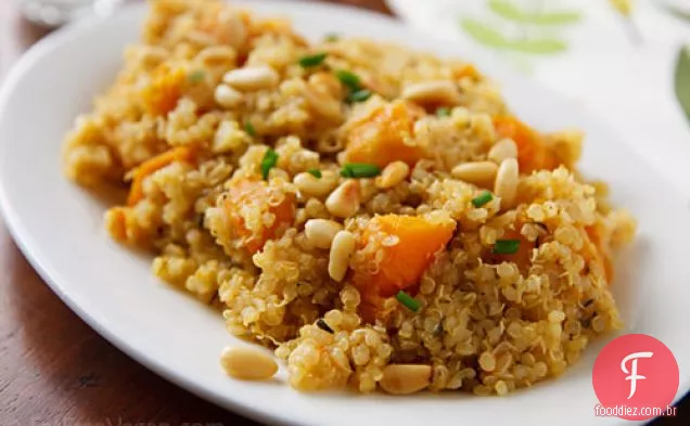 Quinoa de limão com abóbora
