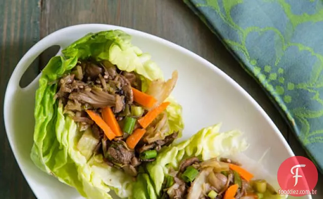 Mu Shu Jackfruit Alface Wraps