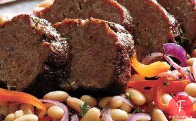 Receita de Pão de carne de cordeiro com vidro balsâmico