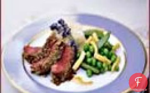 Lombo De Cordeiro Com Crosta De Sementes De Girassol