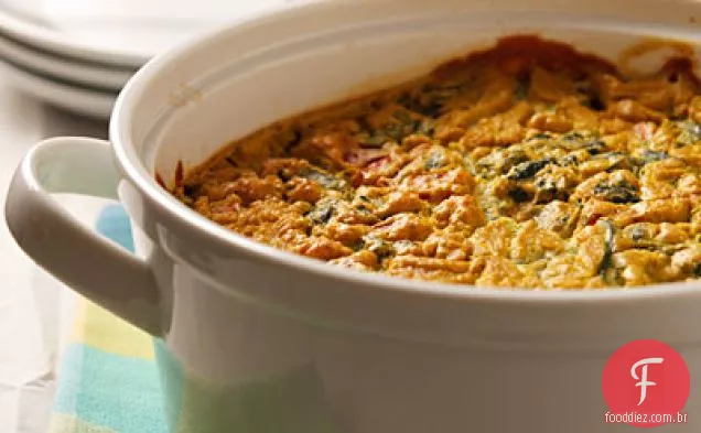 Caçarola de Rabe de batata e brócolis