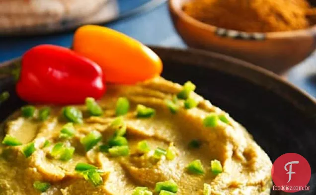 Berbere-Hummus De Lentilha Vermelha Temperada