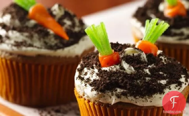 Bolo De Cenoura Cupcakes