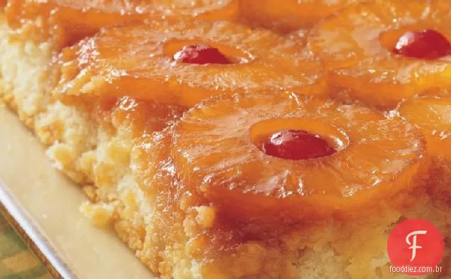 Bolo De Abacaxi De Cabeça Para Baixo