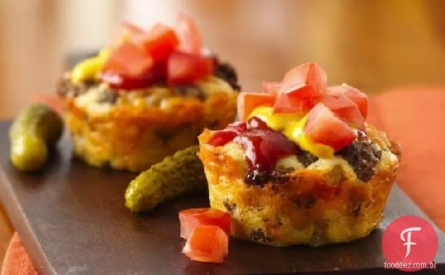 Impossivelmente Fácil Mini Cheeseburger Tortas