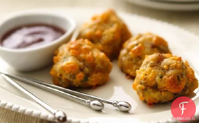 Sem Glúten Salsicha Queijo Bolas