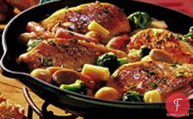 Jantar De Frango Em Casa