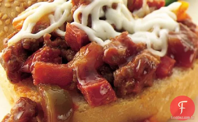 Fogão Lento Salsicha Pizza Desleixado Joes