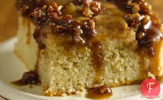 Bolo De Maçã Caramelo Quente Sem Glúten
