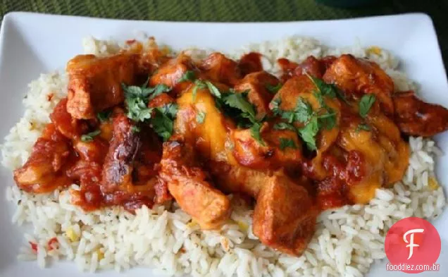 Frango Mexicano Com Queijo De Fogão Lento