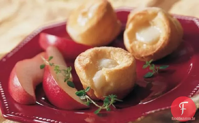 Fireside Popovers com Brie