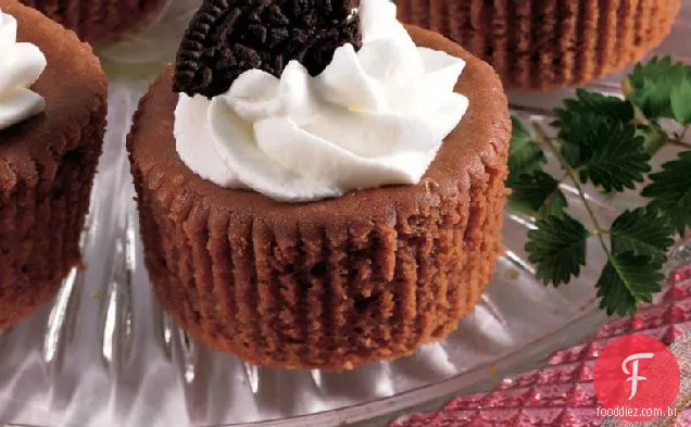 Mini Cheesecakes De Chocolate