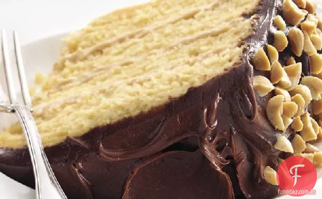 Bolo De Seda Da Manteiga De Amendoim