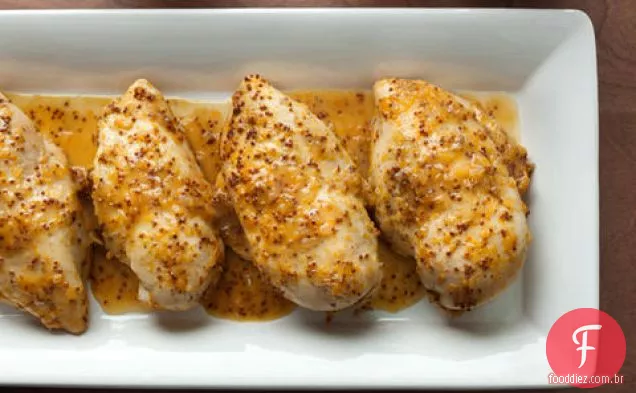 Peito De Frango Assado Com Laranja-Mel-Mostarda